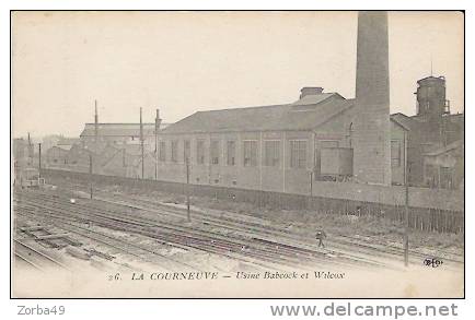 LA COURNEUVE USINE BABCOCK ET WILCOX 1917 - La Courneuve