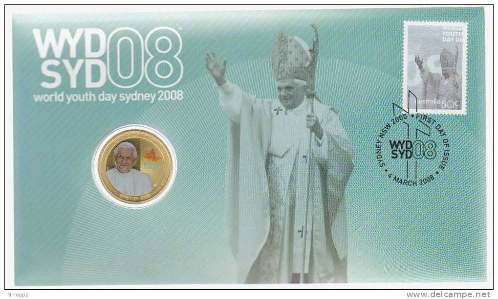 Australia-2008 World Youth Day Syd 08  Coin FDC - FDC