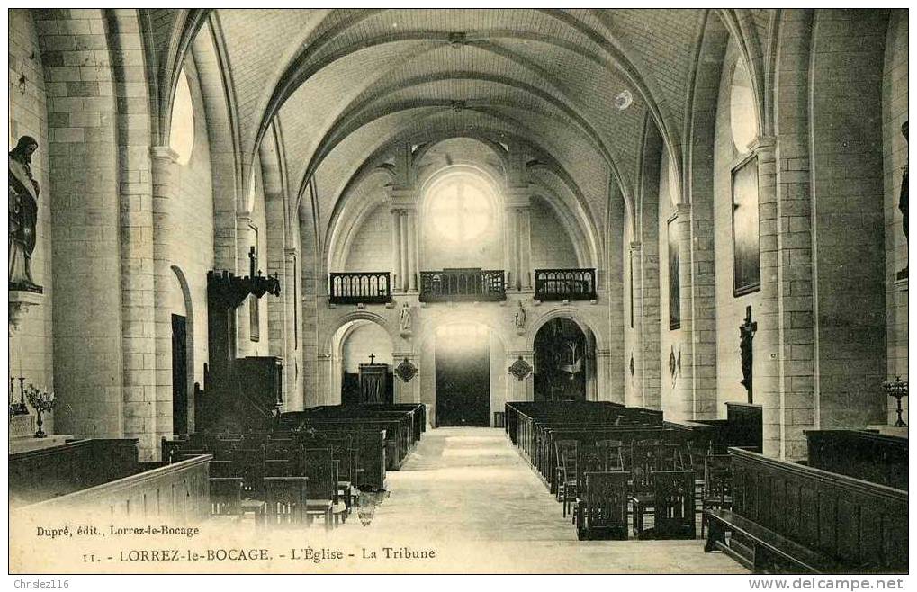 77 LORREZ LE BOCAGE L'église  La Tribune - Lorrez Le Bocage Preaux