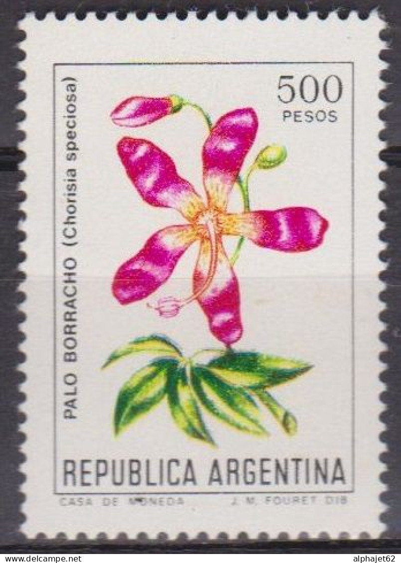 Fleurs - ARGENTINE - Flore - Fleur De Kapokier - N° 1290 ** - 1982 - Unused Stamps