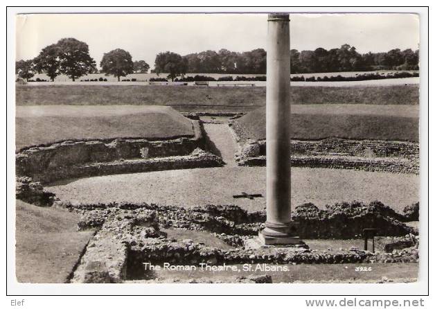 The Roman Theatre , St. ALBANS (Hertfordshire) , Real Photo. ; B/TB - Hertfordshire