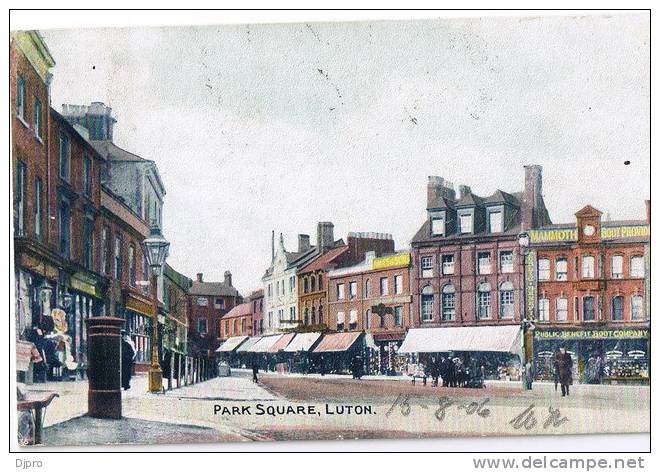 LUTON  PARK SQUARE  1906 Luton - Andere & Zonder Classificatie