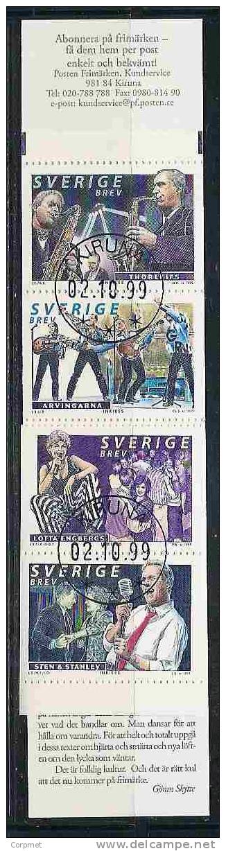 SWEDEN - MUSIC  BOOKLET - CARNET - Yvert # C 2161 -  Complete VF USED - 1981-..