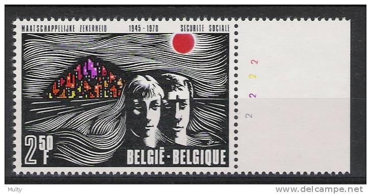 Belgie OCB 1555 (**) Met Plaatnummer 2. - 1961-1970