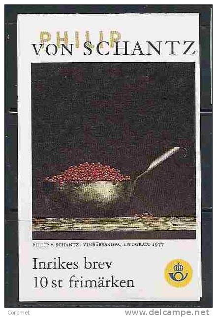 SWEDEN - PHILIP VON SCHANTZ -  BOOKLET - CARNET - Yvert # C 2161 -  Complete VF USED - 1981-..