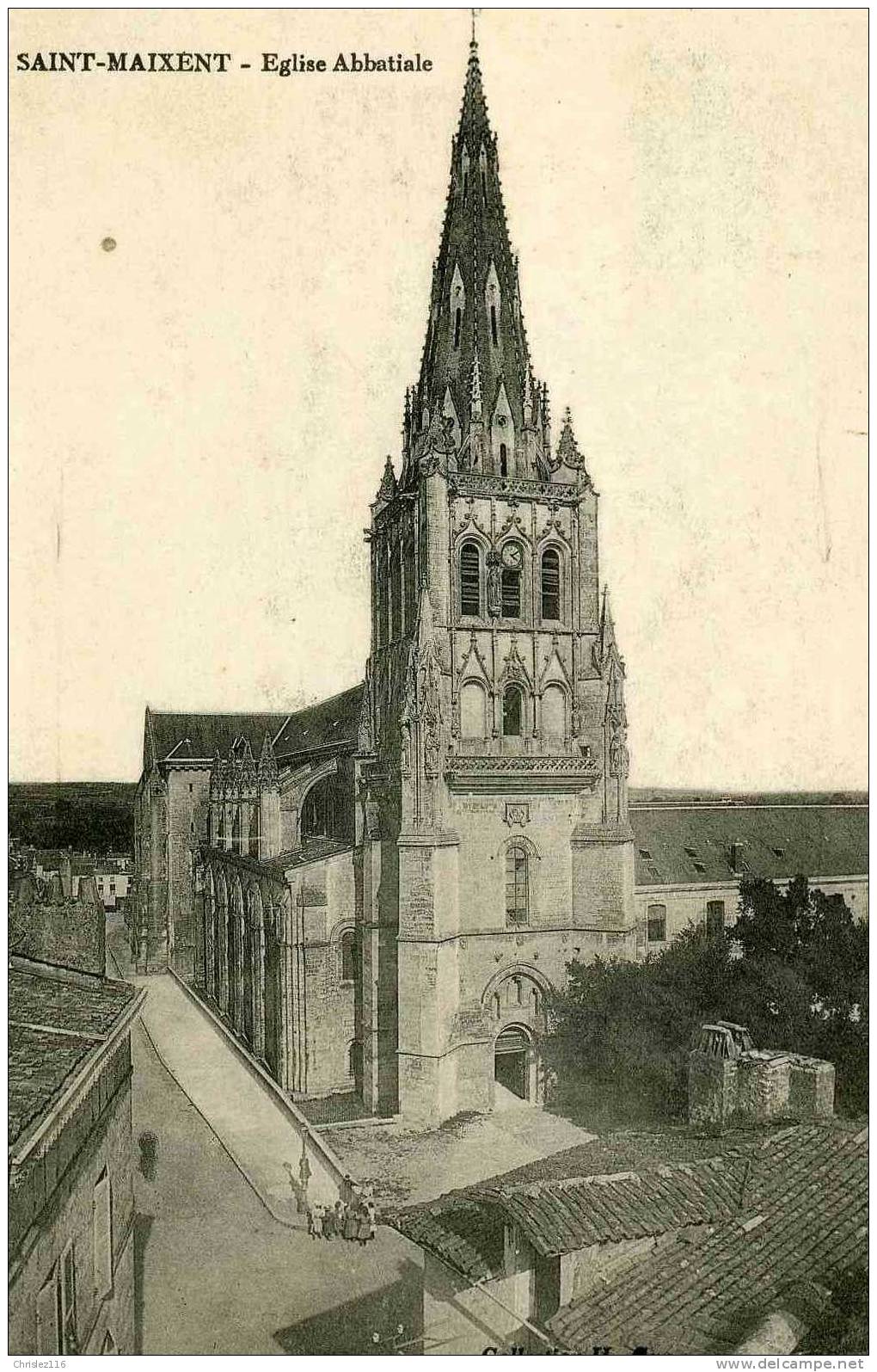 79 ST MAIXENT Eglise Abbatiale  1916 - Saint Maixent L'Ecole