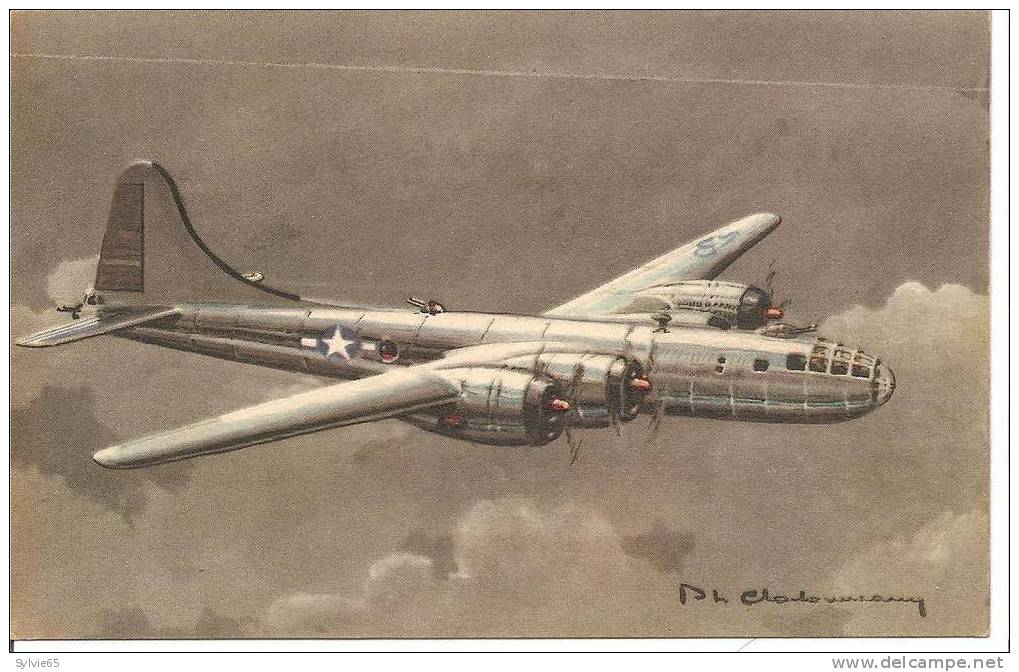 AVION  SUPER FORTRESS- Cpa Illustrée- - 1939-1945: 2de Wereldoorlog