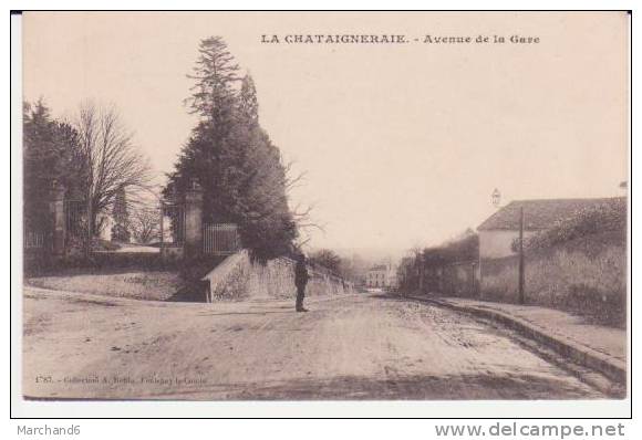 VENDEE . LA CHATAIGNERAIE . AVENUE DE LA GARE (cp Décollé A Droite) - La Chataigneraie