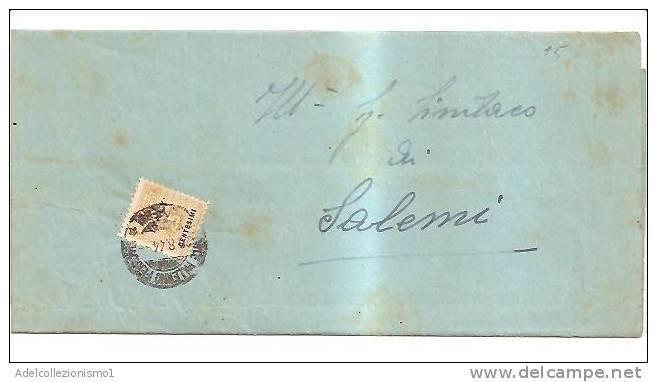 3525)lettera Con 25c Occupazione Americana Da Palermo A Salemi Il 26-8-1944 - Anglo-american Occ.: Sicily