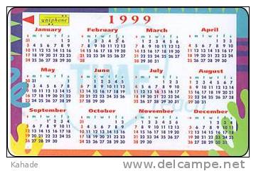 Malysia Phonecard  Kalender Calendar - Seasons