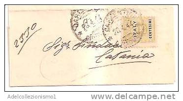 3541)lettera Con 25c Occupazione Americana Da Siracusa A Catania Il 20-4-1944 - Anglo-american Occ.: Sicily