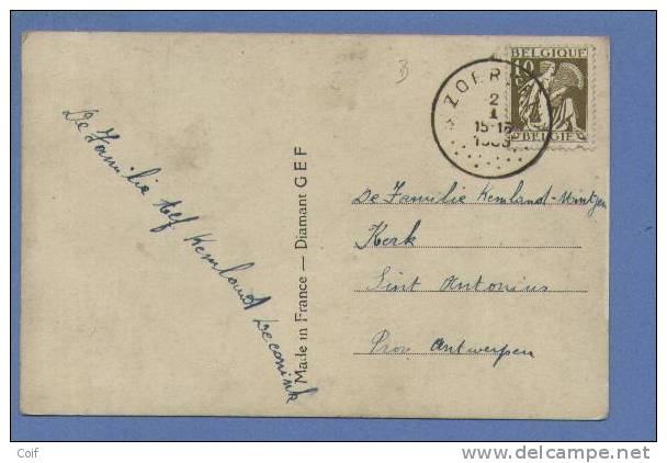 337 Op Kaart Met Sterstempel (Relais) * ZOERSEL * - 1932 Cérès Et Mercure