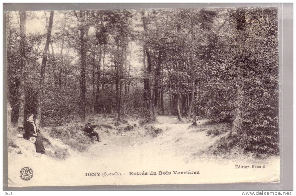 91 --- Igny --- Entree Du Bois De Verriere - Igny