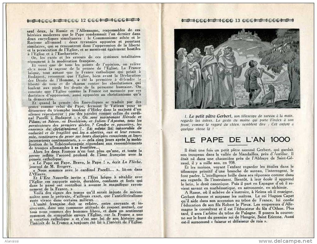 CHEVINAY   ECHO PAROISSIAL JUILLET 1938  18 PAGES - Programmes