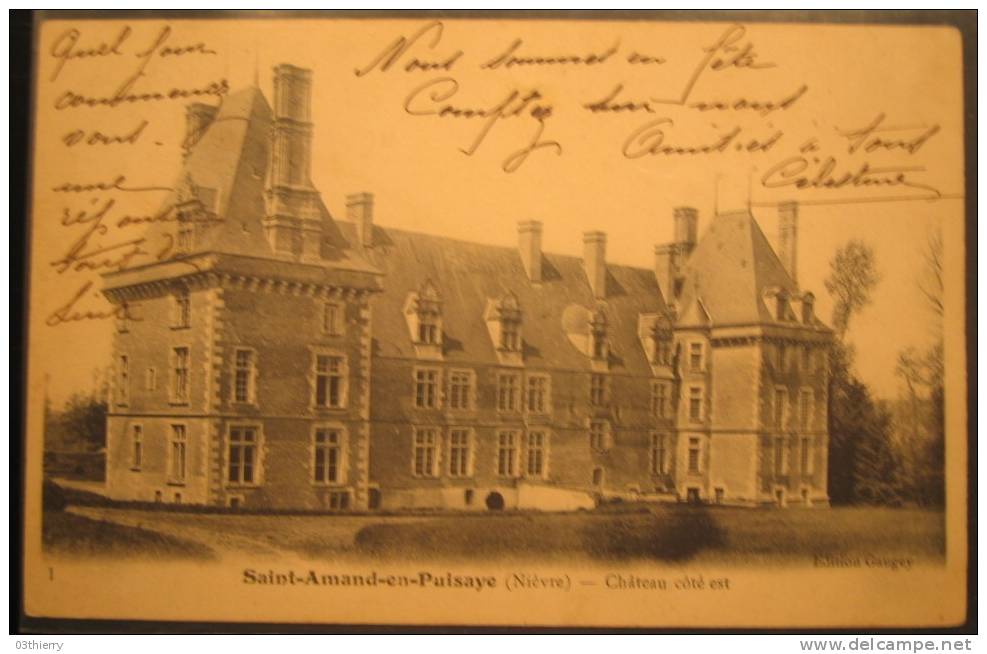 CPA 58-SAINT AMAND EN PUISAYE-CHATEAU COTE EST- - Saint-Amand-en-Puisaye