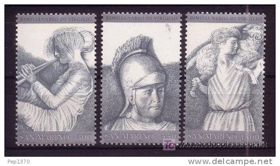 SAN MARINO - 1981 BIMILLENARIO DEL POETE VIRGILIO - YVERT 1030-1032 - Unused Stamps