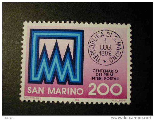 SAN MARINO 1981 - CENTENARIO DE LOS ENTEROS POSTALES - YVERT 1044 - Ongebruikt