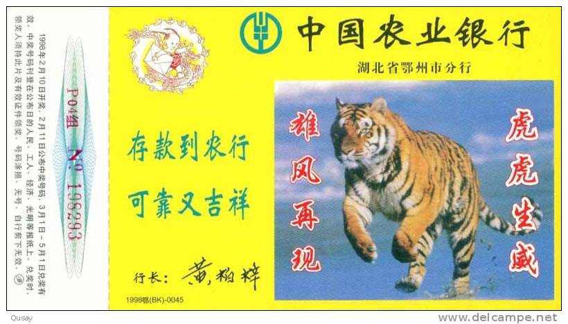 Tiger  ,   Pre-stamped Card , Postal Stationery - Rinocerontes