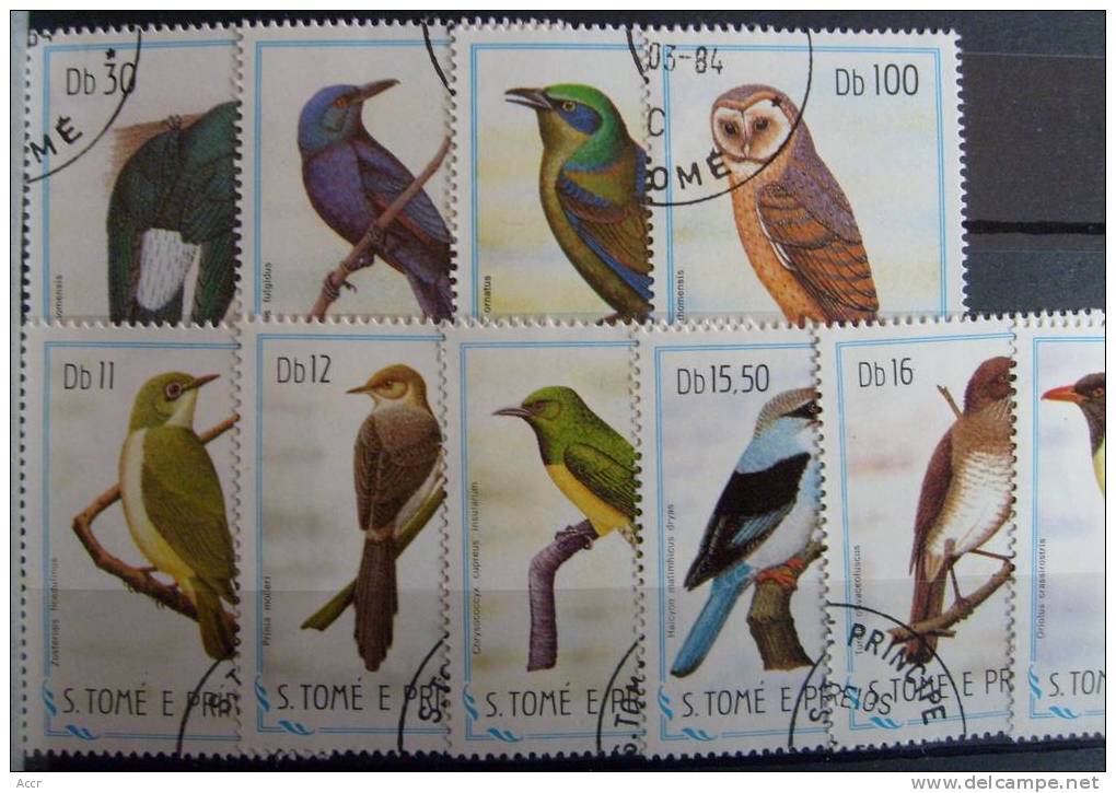 Sao Tome Et Principe 1983 Série 13 Oiseaux Birds - Collections, Lots & Series