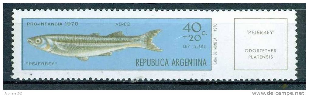 Faune - Poisson - ARGENTINE - ODOSTHETES PLATENSIS - N° 137 ** - 1971 - Unused Stamps