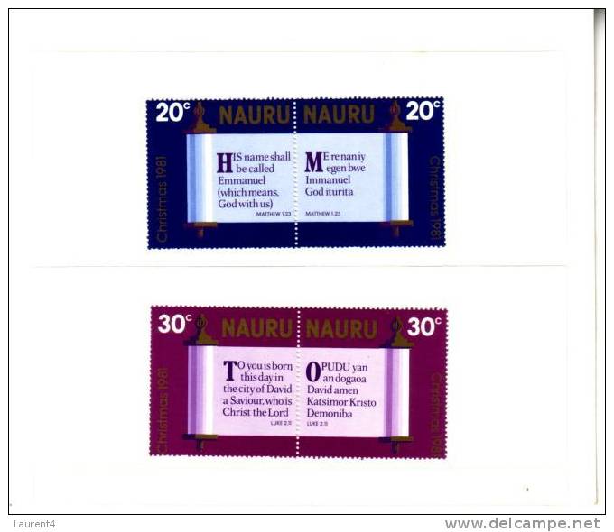 Presentation Pack Of Nauru Stamps - Timbres De L´ile De Nauru - Nauru