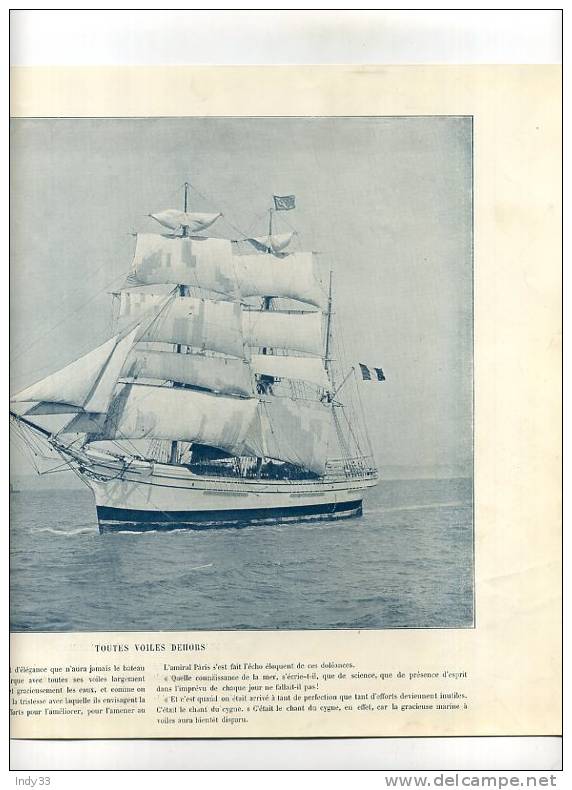 - REPROS DE PHOTOS RECTO-VERSO DU DEBUT DU XXe S.  1. TROIS-MÂTS-BARQUE 2. SAHARA ALGERIEN LES BASSOURS - Other & Unclassified