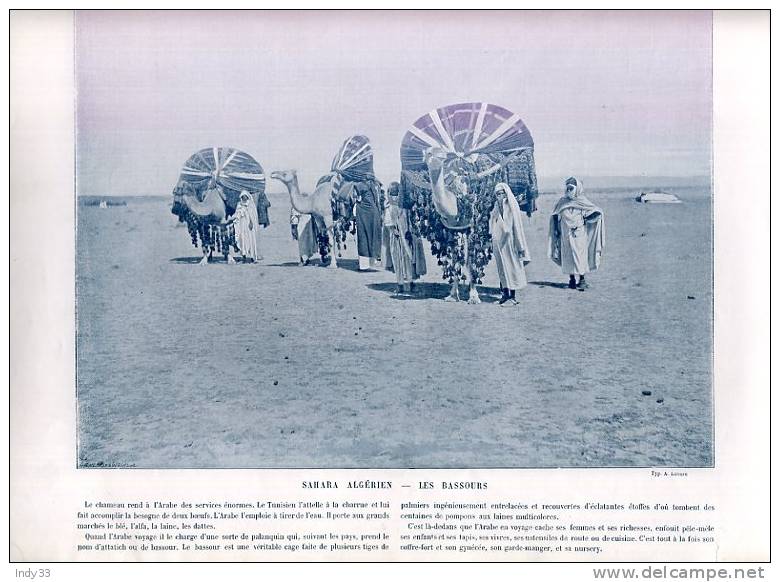 - REPROS DE PHOTOS RECTO-VERSO DU DEBUT DU XXe S.  1. TROIS-MÂTS-BARQUE 2. SAHARA ALGERIEN LES BASSOURS - Autres & Non Classés