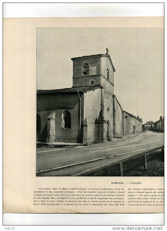 - REPROS DE PHOTOS RECTO-VERSO DU DEBUT DU XXe S.  1. TLEMCEN CIMETIERE ARABE LE VENDREDI 2. DOMREMY EGLISE - Godsdienst & Esoterisme