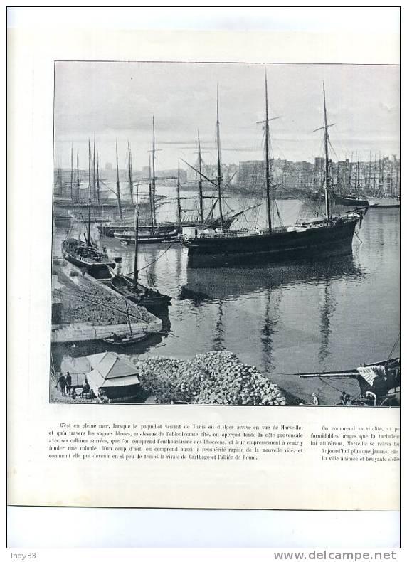 - REPROS DE PHOTOS RECTO-VERSO DU DEBUT DU XXe S.  1. VIEILLES MAISONS A LISIEUX 2. MARSEILLE VIEUX PORT 3. BOUGUEREAU - Sonstige & Ohne Zuordnung