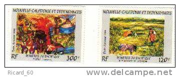 Nouvelle Calédonie Poste Aérienne N° 245-46** Y Et T, Les Peintres Du Pacifique, Découverte Des îles Par Cook - Nuevos