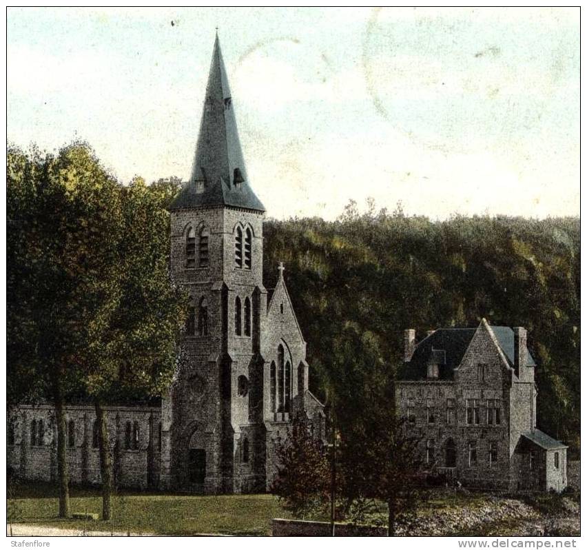 ANSEREMME LA NOUVELLE EGLISE ET LE PRESBYTERE EN 1908 - Dinant