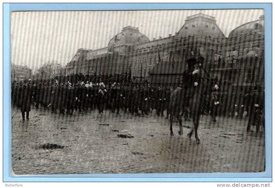 BEGRAFENISSTOET VAN KONING LEOPOLD II   FUNERAILLES DU ROI LEOPOLD II  EN 1909 - Personnages Célèbres