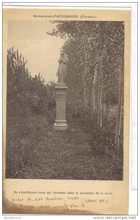 29-150 KERMARIA -- En Plougasnou . "ils S'éveilleront". Monument Aux Morts . Sans éditeur - Autres & Non Classés