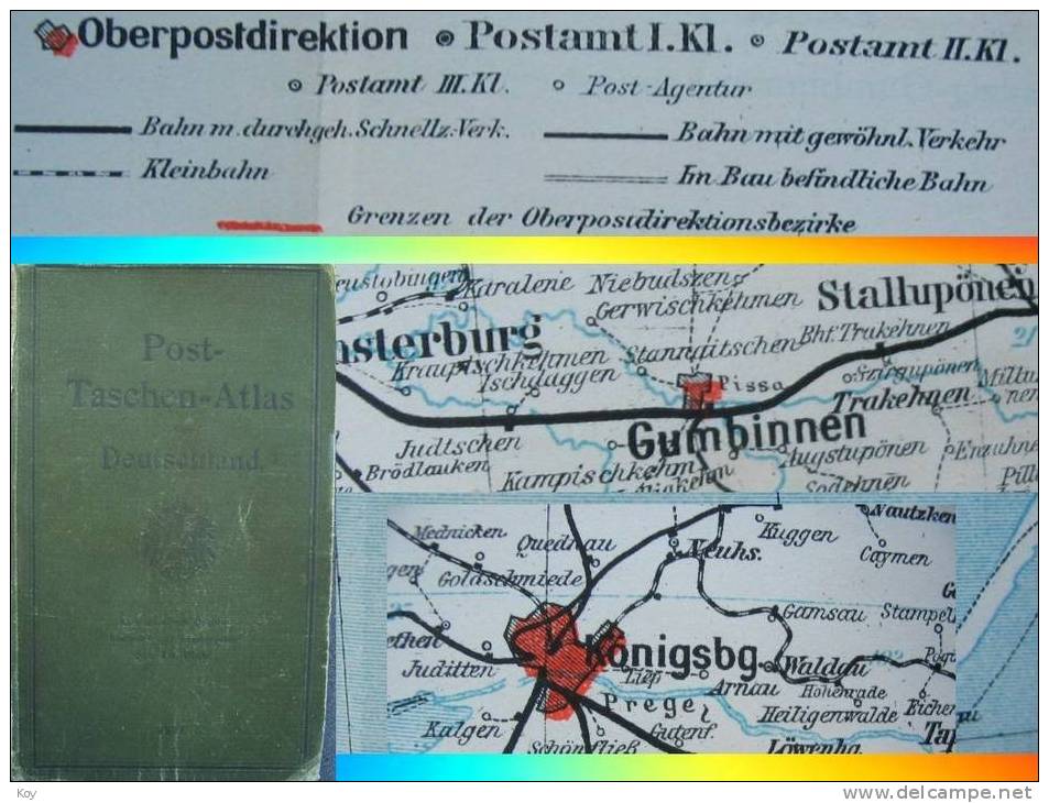 POST  TASCHEN  ATLAS VON DEUTSCHLAND :: 1916 * * * - Atlas