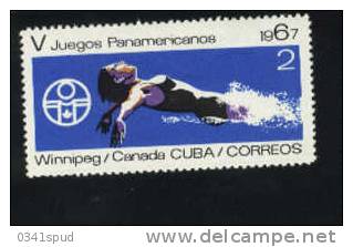 Cuba  **  Never Hinged  Natation Swimming Nuoto - Zwemmen