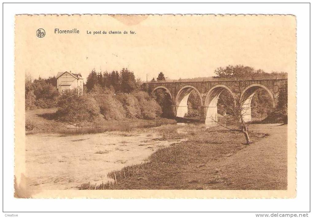 FLORENVILLE  Le Pont Du Chemin De Fer     Mons 1932 - Florenville