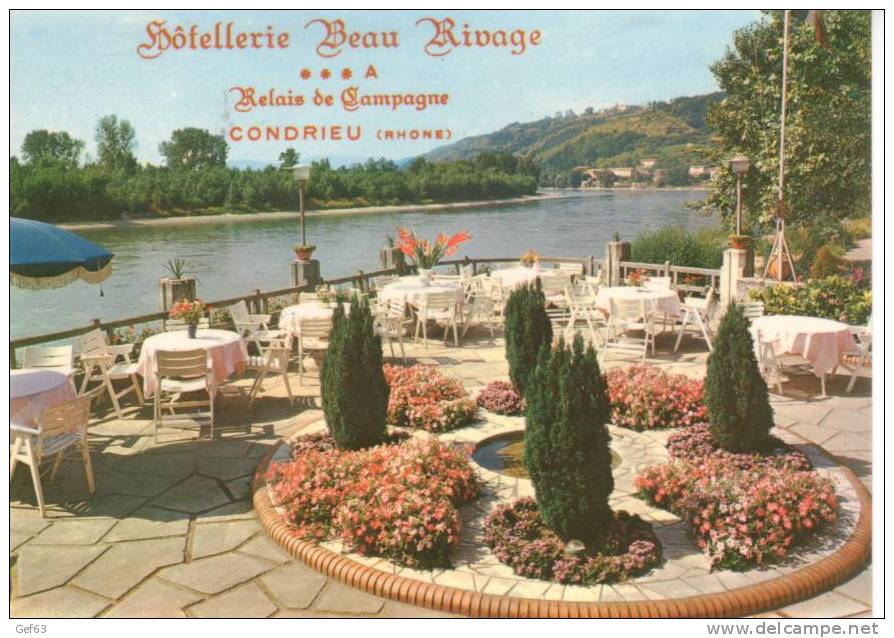 Condrieu - Terrasse Du Beaurivage - Hôtellerie Beau Rivage ° Relais De Campagne (1973) - Condrieu