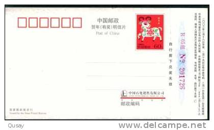 Chinese Petroleum Chemical Industry Group  ,   Pre-stamped Card , Postal Stationery - Pétrole