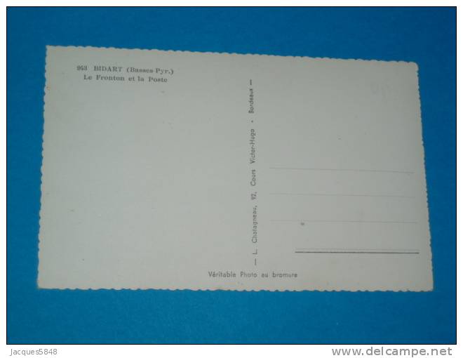 64) Bidart - N° 943 - Le Fronton Et La Poste  - Année  - EDIT Chatagneau - Bidart