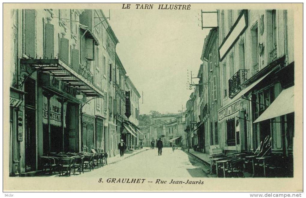 CPA (81)   GRAULHET Rue Jean Jaurès - Graulhet