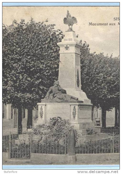 SISSONNE  MONUMENT AUX MORTS DE LA GRANDE GUERRE - Sissonne