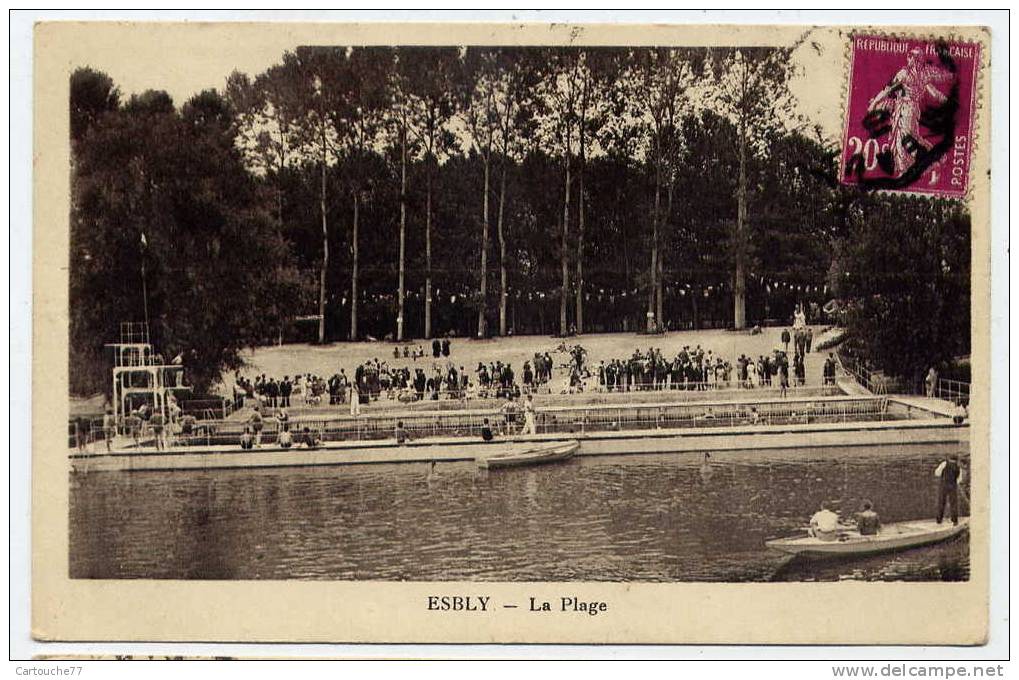 I2 - ESBLY - La Plage ( Jolie Carte Animée) - Esbly