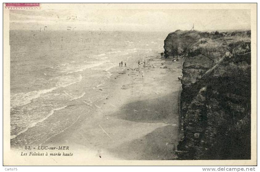 LUC Sur MER 14 - Falaises à Marée Haute - Luc Sur Mer