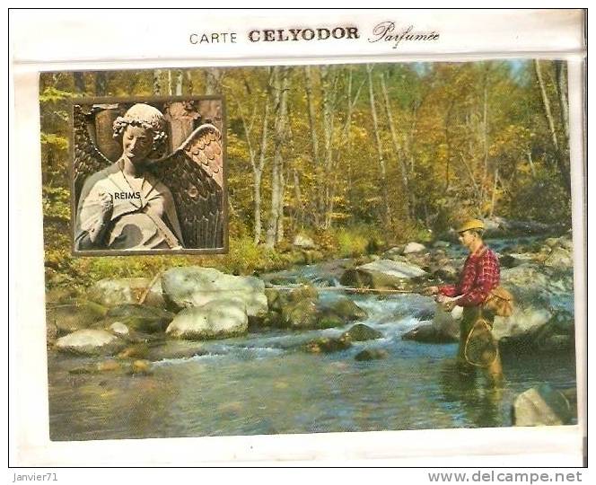 Carte Celyodor Parfumée ( Reims ) Avec Carte Parfumée A L´intérieur De La Pochette - Fishing