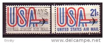 J0407 - ETATS UNIS USA AERIENNE Yv N°71/72 - 3a. 1961-… Gebraucht