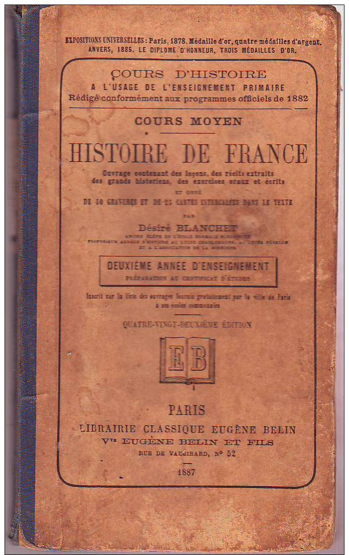 G3 HISTOIRE DE FRANCE - 12-18 Ans