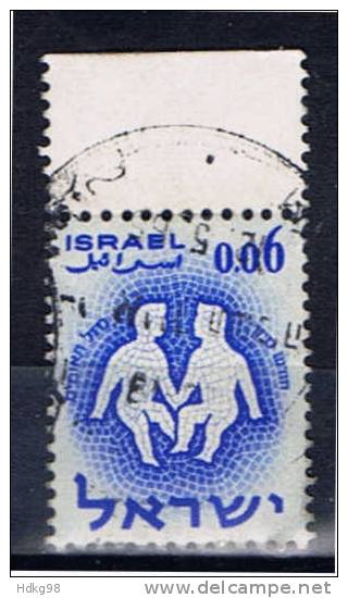 IL+ Israel 1961 Mi 226 Tierkreiszeichen Zwillinge - Gebruikt (zonder Tabs)