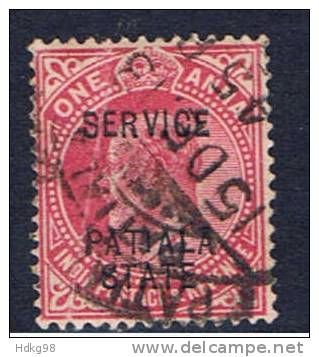 IND+ Indien Patiala Dienstmarken 1903 Mi 21 - Patiala