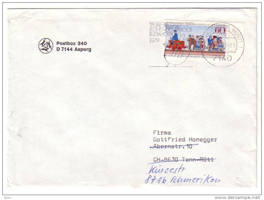 ALLEMAGNE - Lettre Pour La Suisse (1979) - Briefe U. Dokumente