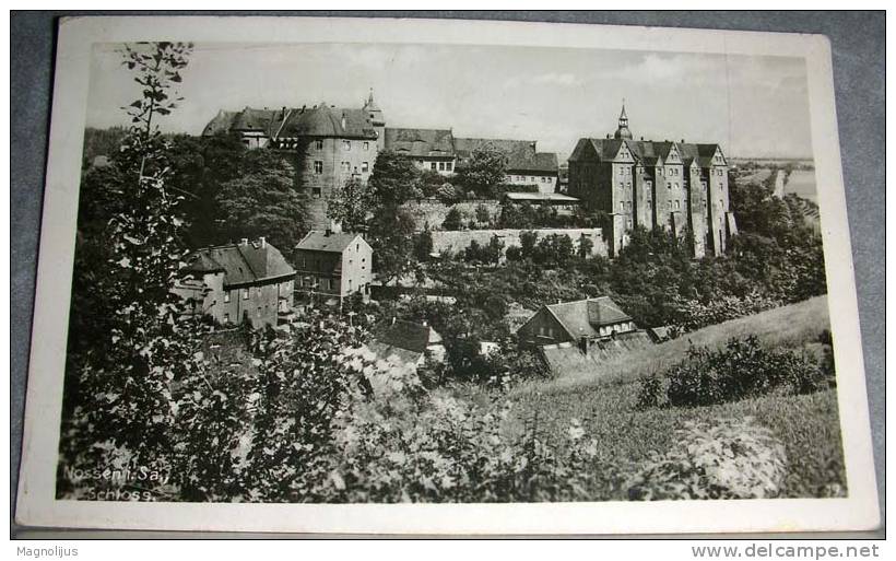 Germany,Nossen,Town View,Castle,Schloss,Orginal Photo,vintage Postcard - Nossen